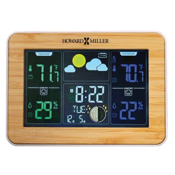 Bamboo Wireless Weather Alarm Clock
