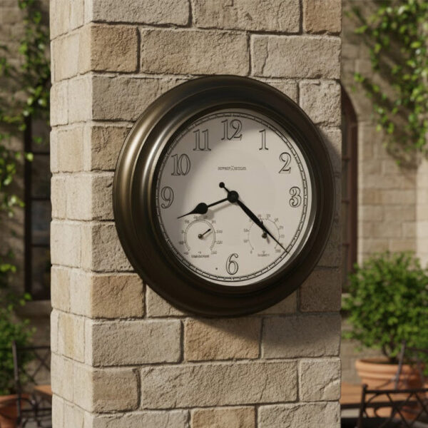 Oil-Rubbed Bronze Weather Wall Clock