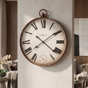 Aged Red Pocket-Style Wall Clock - main product view