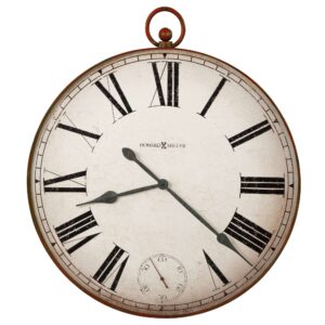 Aged Red Pocket-Style Wall Clock - alternate product view 2