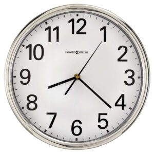 Polished Silver Easy-Read Wall Clock - alternate product view 2