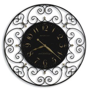 Black Iron Scrollwork Wall Clock - alternate product view 2