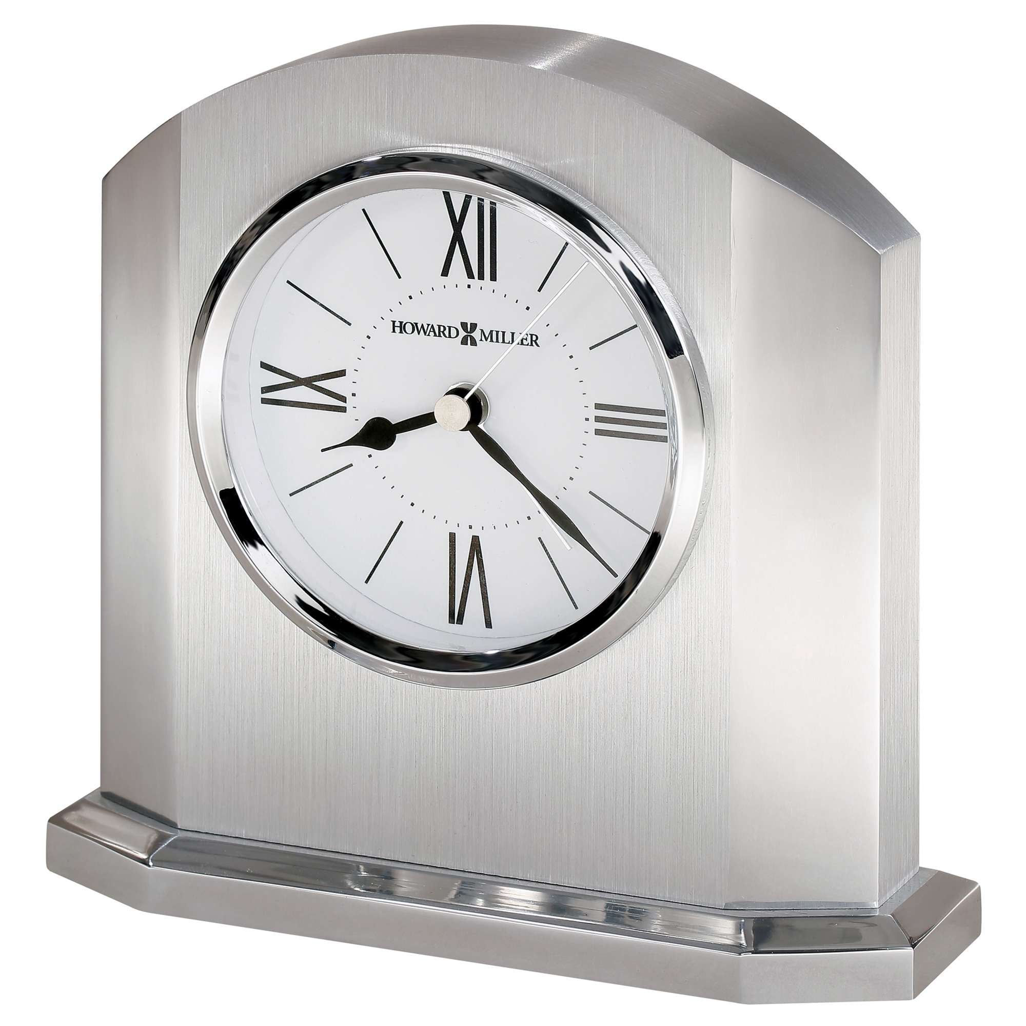 Brushed Aluminum Arched Alarm Clock