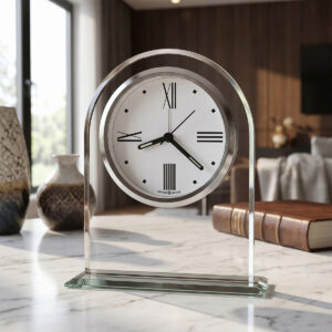 Beveled Glass Arched Alarm Clock - main product view