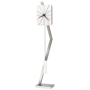 Gloss White Sunbeam Floor Clock - alternate product view 2