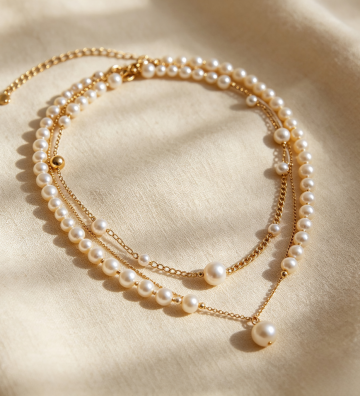 Delicate Layered Gold Chain Choker