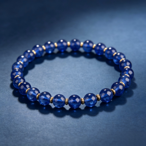 Deep Blue Lapis Lazuli Bead Bracelet
