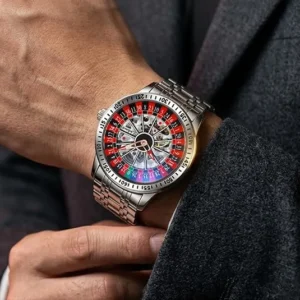 Roulette-Dial Watch with Steel Bracelet — view 1
