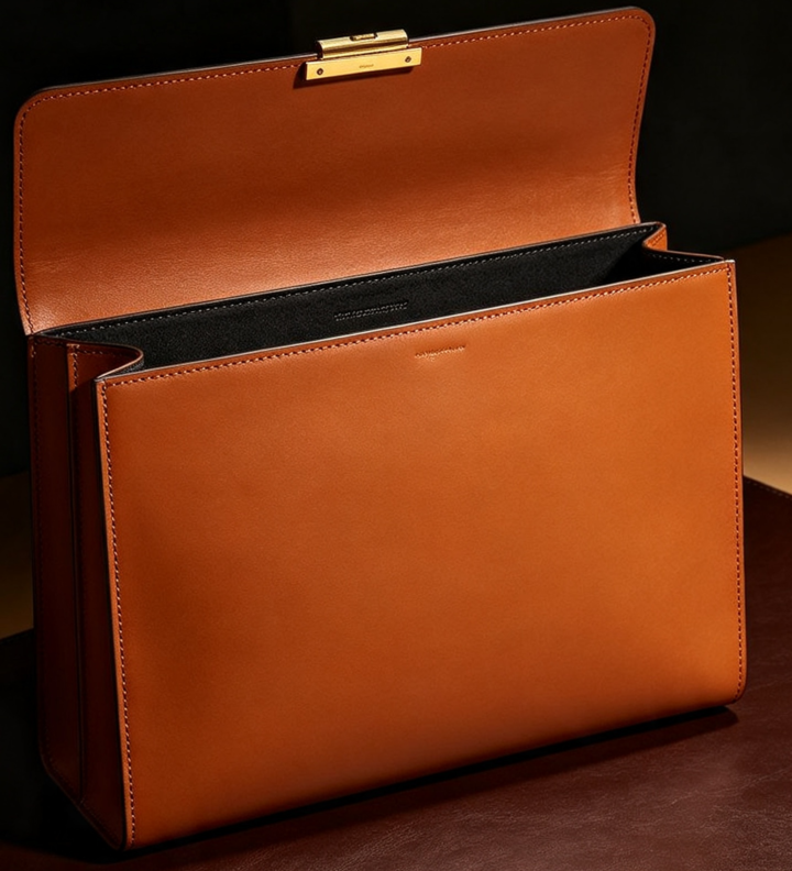 Caramel Executive Briefcase Tote