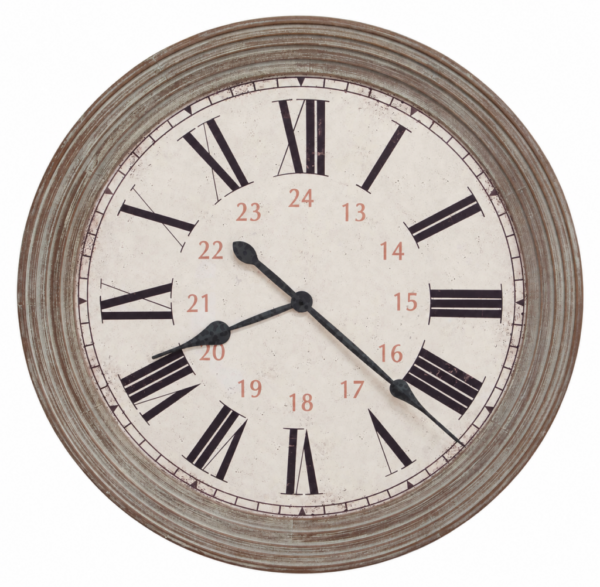 Reclaimed-Wood-Style Wall Clock