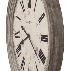 Reclaimed-Wood-Style Wall Clock — view 2