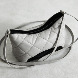 White Quilted Puffer Crossbody