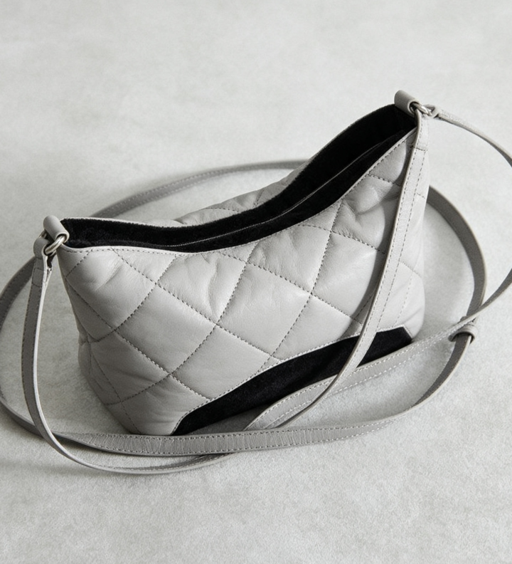 White Quilted Puffer Crossbody