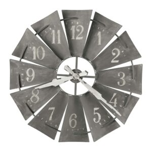 Rustic Windmill Wall Clock — view 2